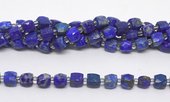 Lapis Fac.Cube 8mm Strand 36 beads-beads incl pearls-Beadthemup