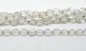 Clear quartz Fac.Cube 8mm Strand 36 beads-beads incl pearls-Beadthemup