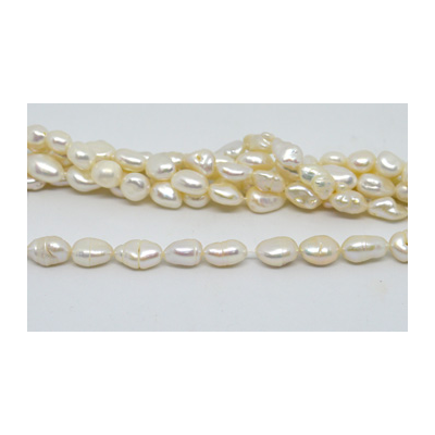 Fresh Water Pearl Keshi app 12x8mm app 26 beads per strand