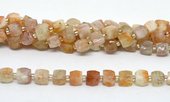 Golden Sunstone Fac.Cube 10mm Strand 31 beads-beads incl pearls-Beadthemup