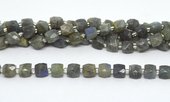 Labradorite Fac.Cube 10mm Strand 31 beads-beads incl pearls-Beadthemup