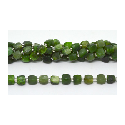 Canadian Jade Fac.Cube 10mm Strand 31 beads