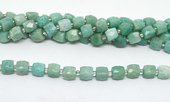 Amazonite Fac.Cube 10mm Strand 31 beads-beads incl pearls-Beadthemup