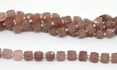 Ruby Quartz Fac.Cube 10mm Strand 31 beads-beads incl pearls-Beadthemup