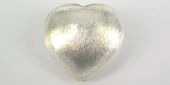 Sterling Silver Bead Heart 35mm Heavy 1 pack-findings-Beadthemup