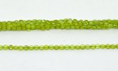 Peridot Fac.Coin 4mm strand 100 beads-beads incl pearls-Beadthemup