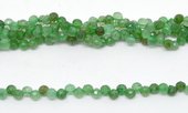 Green Ruby Quartz top drill Fac.Onion 6mm strand 89 beads-beads incl pearls-Beadthemup