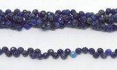 Lapis top drill Fac.Onion 6mm strand 89 beads-beads incl pearls-Beadthemup