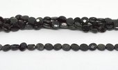 Hypershene Fac.flat oval 8x10mm strand 40 beads-beads incl pearls-Beadthemup