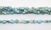 Larimar pol.Nugget app 10x8mm strand app 35 beads-beads incl pearls-Beadthemup