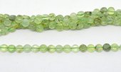 Prehnite Fac.Flat round 6mm strand 65 beads-beads incl pearls-Beadthemup