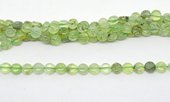 Prehnite Fac.Flat round 6mm strand 65 beads-beads incl pearls-Beadthemup