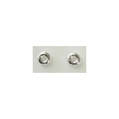 Sterling Silver AT Bead Rondel 4.2x2.3mm 20 pack
