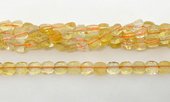 Citrine Fac.Flat Square 6mm strand 67 beads-beads incl pearls-Beadthemup