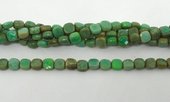 Chrysoprase Fac.Flat Square 6mm strand 67 beads-beads incl pearls-Beadthemup