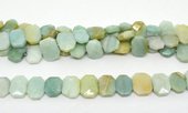 Amazonite Fac.Flat Rectangle 140x14mm strand 37 beads-beads incl pearls-Beadthemup