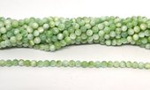 Green Angelite Polished Round 4-5mm stand approx 86 beads-beads incl pearls-Beadthemup