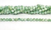 Green Angelite Polished Round 6mm stand 60 beads-beads incl pearls-Beadthemup