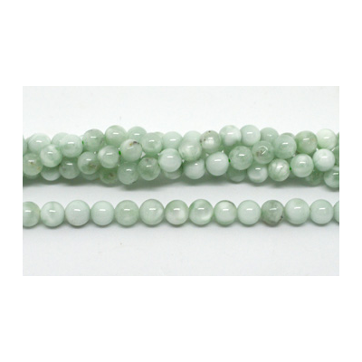 Green Angelite Pol Round 6mm stand 64 beads