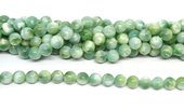 Green Angelite Polished Round 10mm stand 39 beads-beads incl pearls-Beadthemup