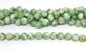 Green Angelite Polished Round 12mm stand 32 beads-beads incl pearls-Beadthemup