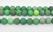 Green Grass Jasper matt Round 14mm stand 29 beads-beads incl pearls-Beadthemup