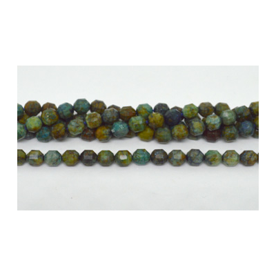 Chrysocolla fac.Energy bar cut 8mm str 31 beads