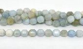 Aquamarine fac.Energy bar cut 8mm str 31 beads-beads incl pearls-Beadthemup