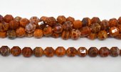 Fire Agate fac.Energy bar cut 8mm str 31 beads-beads incl pearls-Beadthemup