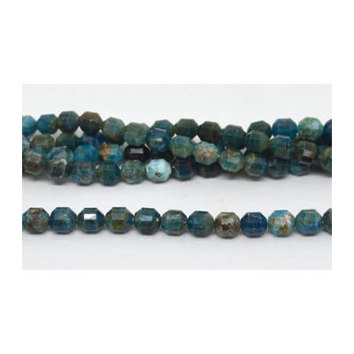 Blue Apatite fac.Energy bar cut 8mm str 31 beads