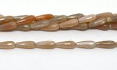 Pink Moonstone Fac. Teardrop 6x16mm strand 25 beads-beads incl pearls-Beadthemup