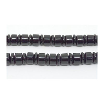 Onyx Wheel & Rondel 14mm strand 64 beads