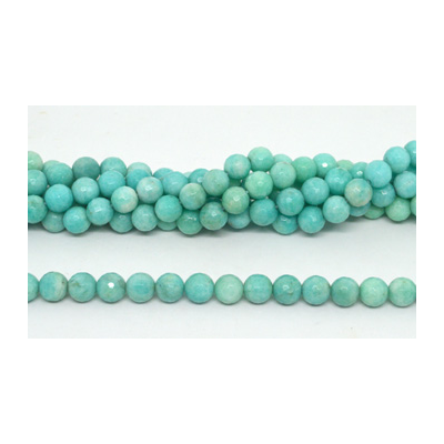 Amazonite Fac.Round  10mm strand 41 beads