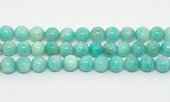 LAST STRAND Amazonite Pol.Round 12mm strand 34 beads-beads incl pearls-Beadthemup