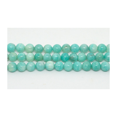 LAST STRAND Amazonite Pol.Round 12mm strand 34 beads