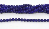 Lapis Pol.Round 7mm strand 59 beads-beads incl pearls-Beadthemup