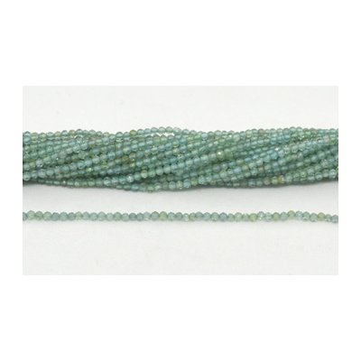 Sky Apatite Fac.Round 2mm strand 168 beads