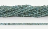 Sky Apatite Fac.Round 3mm strand 100 beads-beads incl pearls-Beadthemup