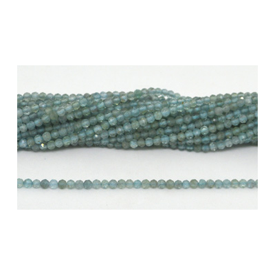 Sky Apatite Fac.Round 3mm strand 100 beads