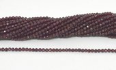 Garnet Fac.Round 3mm strand 100 beads-beads incl pearls-Beadthemup