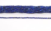 Lapis Lazuli Faceted Round 2mm strand 204 beads-beads incl pearls-Beadthemup