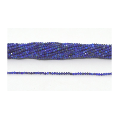Lapis Fac.Round 2mm strand 168 beads