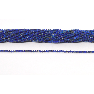 Lapis Lazuli Faceted Round 2mm strand 204 beads