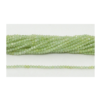 Prehnite Fac.Round 2mm strand 168 beads