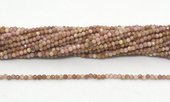 Rhodonite Fac.Round 2mm strand 168 beads-beads incl pearls-Beadthemup