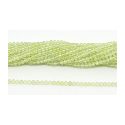 Prehnite Fac.Round 3mm strand 100 beads