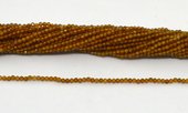 Hessonite Garnet Fac.Round 2mm strand 168 beads-beads incl pearls-Beadthemup