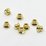 24K Gold plate brass cap small 3x4m 2 pack