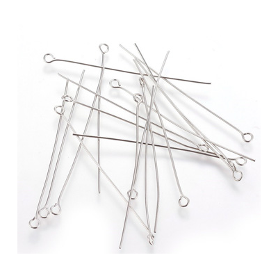 Stainless Steel Eye pin 0.6x50mm 40 pieces