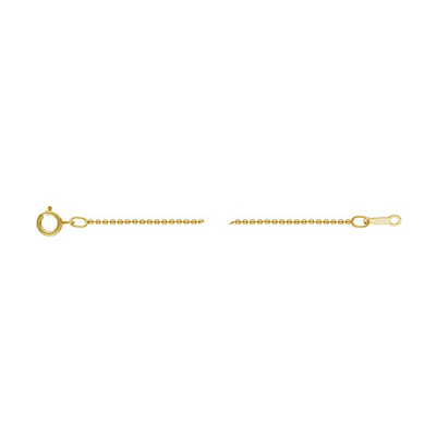14k gold filled Chain bead 1.2mm chain 40cm